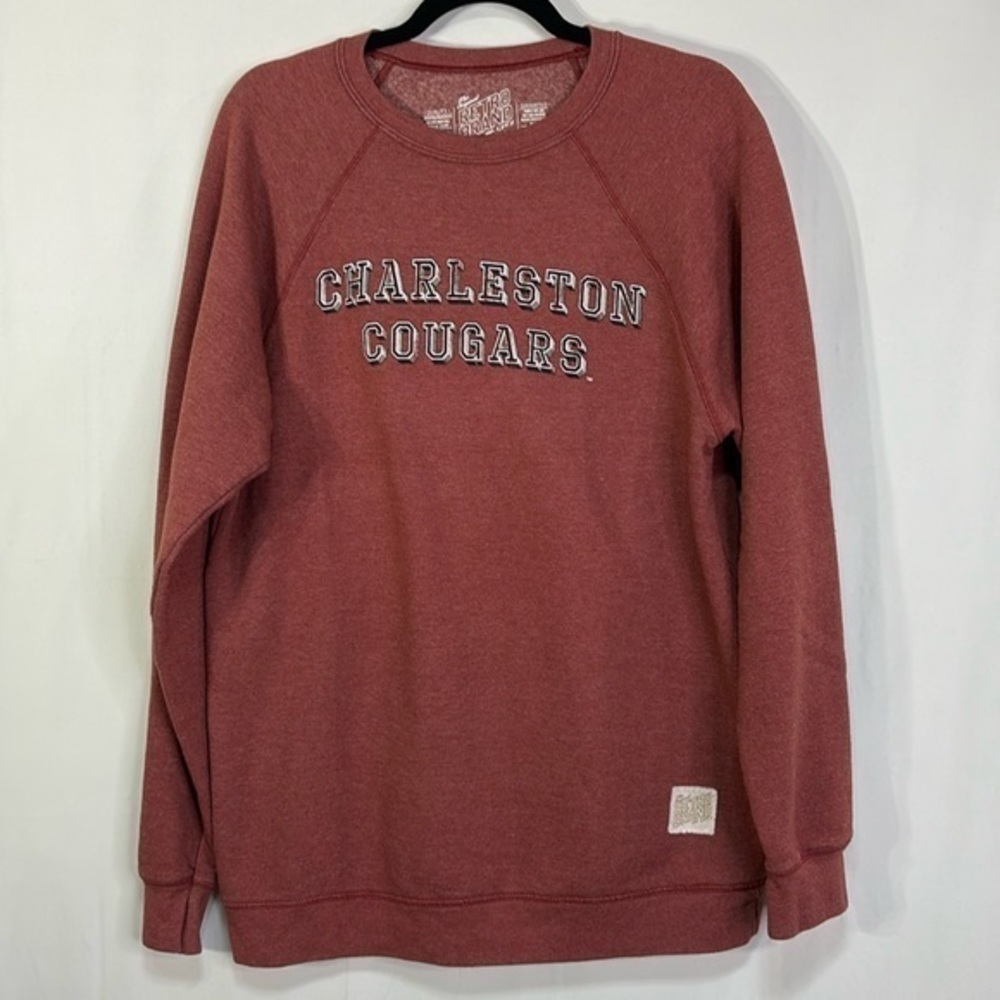 🧮 retro brand, Charleston cougars, long sleeve crewneck sweatshirt